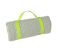 Les Jardins de la Comtesse - Nappe de Picnic Carrée Vichy Vert Pomme- Coton et Revers Etanche Polyester - 140 x 140 cm - 2/4 Personnes - Tapis/Couverture de Pique Nique Pliable