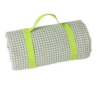 Les Jardins de la Comtesse - Nappe Pique Nique Rectangulaire XL Vichy Vert Pomme - Coton et Revers Imperméable Polyester - 280 x 140 cm - Aussi pour Table de Jardin - 8/12 Personnes