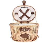Les Jardins de la Comtesse - Panier Pique-Nique en Osier Rivoli - Table Intégrée - 2 Personnes