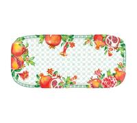 Les Jardins de la Comtesse - Petit Plateau rectangulaire en Mélamine Pure - Gateaux/Cake - Plat Long de Présentation - Séville - Collection Vaisselle MelARTmine - 37,5 cm