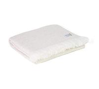 Les Jardins de la Comtesse - Plaid Léger en Cachemire 4 Fils et Laine - Motifs Chevrons Beige Amande (140 x 230 cm) Jeté de Canapé/Lit Luxueux/Couette Ultra Douce/Idéal comme Châle