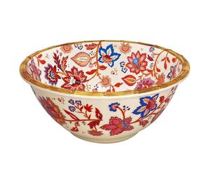 Les Jardins de la Comtesse - Saladier profond en mélamine fleuris Ø 25 cm - Collection Jaipur