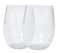 Les Jardins de la Comtesse - Verre transparent 8 cm en acrylique - 2 pièces - Collection MelARTmine