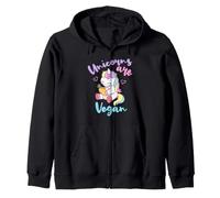Les Jolies Licornes végétaliennes sont végétaliennes Sweat à Capuche