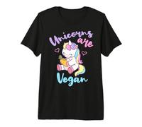 Les Jolies Licornes végétaliennes sont végétaliennes T-Shirt Haut de Gamme