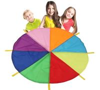 Les Jouent en Parachute Jouet - Les Jouent À La Gymnastique Parachute, Améliore La Partie Supérieure du Corps avec Poignées Jouet Parachute pour en Plein Air, Jouer