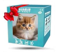 Les Jouets Chaton Robotique AI Réalistes Le Jouet pour Chats Réalistes， Apporte Une Joie Et Chaleur Robot Chat en Peluche Interactif Adultes comme Un Vrai Marche Yellow