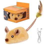 Les jouets de chat interactifs conduisent des jouets de souris pour chats, des jouets de souris rechargeables USB avec des sons capteur de mouvement de souris réaliste de souris en mouvement pour cha