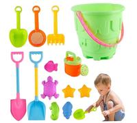 Les jouets de plage de 13pcs pour les jouets de sable pour enfants comprennent un seau de plage, une moisissure de sable, une pelle, un râteau, des pelles de tamis, un château - seau et pelle, sport
