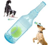 Les jouets pour chiens de bouteille d'eau 8 pouces de chien grincement des jouets avec balle tennis à l'intérieur mignon caoutchouc unique pour la dentition, l'entraînement, le soulagement du stre