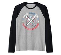 Les Joueurs de Baseball Ont Les Plus Jolies amatrices de Sport de Petite Amie Manche Raglan
