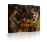 Les joueurs de cartes Impression murale sur toile par Paul Cézanne Salle à manger Salon Bureau Décoration murale pour la maison Affiche de style français du milieu du siècle 32x42cm Cadre intérieur