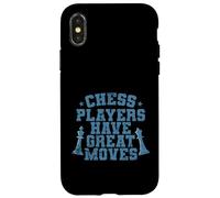 Les Joueurs d'échecs Ont de Grands mouvements d'échecs Coque pour iPhone X/XS