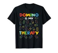 Les joueurs du jeu Domino is My Therapy Dominoes T-Shirt