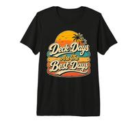 Les Jours de Pont sont Les Jours de croisière Amusants au Coucher du Soleil T-Shirt Haut de Gamme