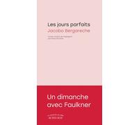 Les Jours parfaits - Jacobo Bergareche - Actes sud - broché - Roman