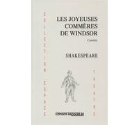 Les joyeuses commères de Windsor - William Shakespeare - Espaces 34 - broché - Théâtre