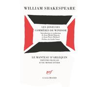 William Shakespeare – Les Joyeuses Commères de Windsor – Théâtre – Gallimard broché