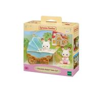 Sylvanian Families - 5432 - Les jumeaux lapin chocolat et poussette double