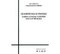 Les Juristes Face Au Politique - Le Droit, La Gauche, La Doctrine Sous La Iiieme Republique