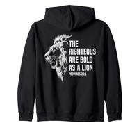 Les justes sont Audacieux comme Un Lion Proverbes chrétiens 28:1 Sweat à Capuche