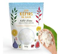 LES KÉFIRS DE GAÏA® - Kéfir d’eau - Grains de Kéfir de Fruit Frais Activés - 30g - Produit en France - Kéfir non congelé - Guide d’utilisation et Recettes - Démarrez votre culture maintenant !