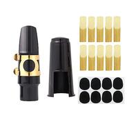 Les kits d ' embouts de saxophone comprennent un embout de saxophone, un capuchon en plastique et un clip de ligature en métal, un coussin de pièces de saxophone