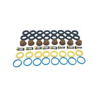 Les kits de joints d'injecteur de carburant comprennent des joints toriques, des capuchons de pilon, des entretoises de joint et des paniers filtrants, ensemble de réparation universel remplace