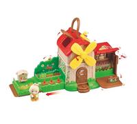 Les Klorofil - Le Moulin Jardin - Jouet d’Imagination Enfant dès 18 Mois - Maison Pop-Up Timber Tots avec Manivelle, Activités et Figurine Lapin - Univers Klorofil Compatible - Jeu d’Éveil