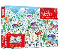 Lauren Ellis – Les labyrinthes de Noël – Coffret livre et puzzle 300 pièces – Usborne