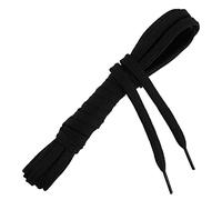 Les Lacets Français - Lacets plats et épais - SPORTIF - Pour toutes les chaussures de sport - 130cm - 100% Polyester - Couleur : Noir - FABRIQUE EN FRANCE Entreprise Patrimoine Vivant