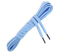 Les Lacets Français - Lacets plats et épais - SPORTIF - Pour toutes les chaussures de sport - 130cm - 100% Polyester - Couleur : Bleu Ciel - FABRIQUE EN FRANCE Entreprise Patrimoine Vivant