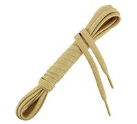 Les Lacets Français - Lacets plats et épais - SPORTIF - Pour toutes les chaussures de sport - 90cm - 100% Polyester - Couleur : Sable - FABRIQUE EN FRANCE Entreprise Patrimoine Vivant