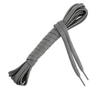 Les Lacets Français - Lacets plats et épais - SPORTIF - Pour toutes les chaussures de sport - 90cm - 100% Polyester - Couleur : Gris - FABRIQUE EN FRANCE Entreprise Patrimoine Vivant