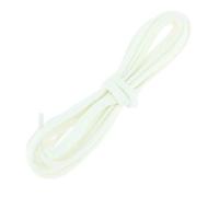 Les Lacets Français. Lacets plats et fins. 5mm, Coton. Blanc. 70cm FABRIQUE EN FRANCE