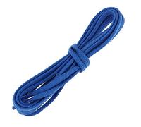 Les Lacets Français. Lacets plats et fins. 5mm, Coton. Bleu Blason. 120cm FABRIQUE EN FRANCE