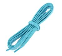 Les Lacets Français. Lacets plats et fins. 5mm, Coton. Bleu Turquoise. 120cm FABRIQUE EN FRANCE
