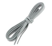 Les Lacets Français. Lacets plats et fins. 5mm, Coton. Gris cendre. FABRIQUE EN FRANCE