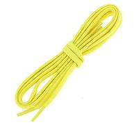 Les Lacets Français. Lacets plats et fins. 5mm, Coton. Jaune canari. 120cm FABRIQUE EN FRANCE