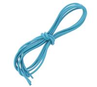 Les Lacets Français. Lacets ronds et épais. 3mm, Coton. Bleu Turquoise. FABRIQUE EN FRANCE