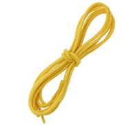 Les Lacets Français. Lacets ronds et épais. 3mm, Coton. Jaune bouton d'or. 75cm FABRIQUE EN FRANCE