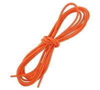 Les Lacets Français. Lacets ronds et épais. 3mm, Coton. Orange Mandarine. 90cm FABRIQUE EN FRANCE