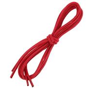 Les Lacets Français. Lacets ronds et épais. 3mm, Coton. Rouge Vermillon. 150cm FABRIQUE EN FRANCE