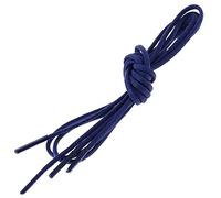 Les Lacets Français. Lacets ronds et fins. 2mm, Coton. Bleu roi. 70cm FABRIQUE EN FRANCE