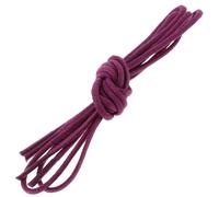 Les Lacets Français. Lacets ronds et fins. 2mm, Coton. Violet. 70cm FABRIQUE EN FRANCE