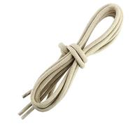 Les Lacets Français - Lacets ronds et très épais - 5mm - 110cm - 100% coton - Couleur : Beige Crèment - FABRIQUE EN FRANCE Entreprise Patrimoine Vivant