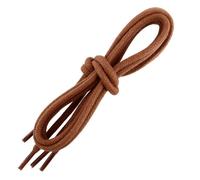 Les Lacets Français - Lacets ronds et très épais - 5mm - 75cm - 100% coton - Couleur : Marron Cuivre - FABRIQUE EN FRANCE Entreprise