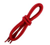 Les Lacets Français - Lacets ronds et très épais - 5mm - 75cm - 100% coton - Couleur : Rouge Vermillon - FABRIQUE EN FRANCE Entreprise Patrimoine Vivant