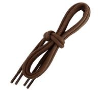 Les Lacets Français - Lacets ronds et très épais - 5mm - 90cm - 100% coton - Couleur : Marron Chocolat - FABRIQUE EN FRANCE Entreprise Patrimoine Vivant