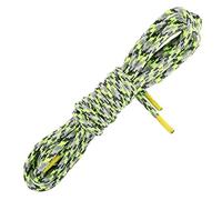 Les Lacets Français - Lacets ronds et très épais - Chaussures de SECURITE - 110cm - 100% Polyester - Couleur : Jaune Fluo - FABRIQUE EN FRANCE Entreprise Patrimoine Vivant